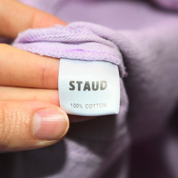 STAUD Lilac Purple 100% Cotton "Blonde Pants Orchid Rose" Jeans Women's Size 26 - Picture 9 of 10